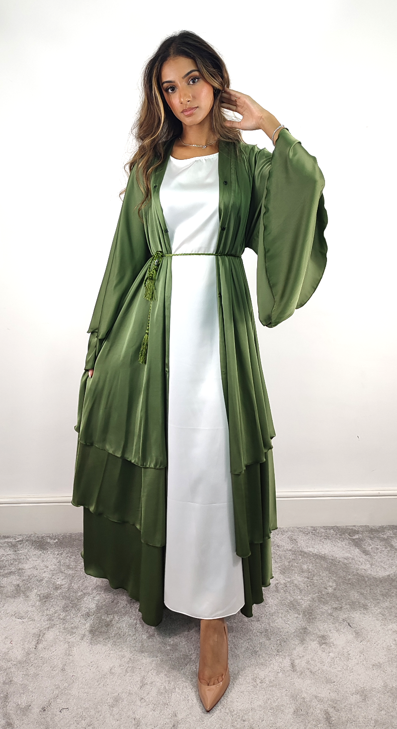 Layered Abaya (Green)