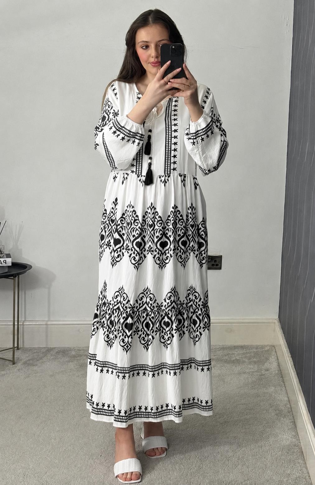 Zoya Printed Long Dress
