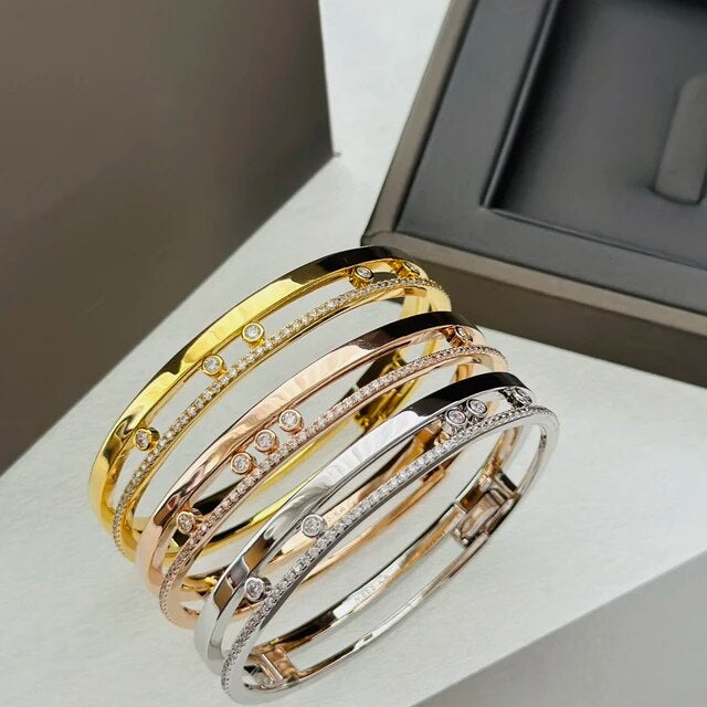 Two Row Crystal Bangle