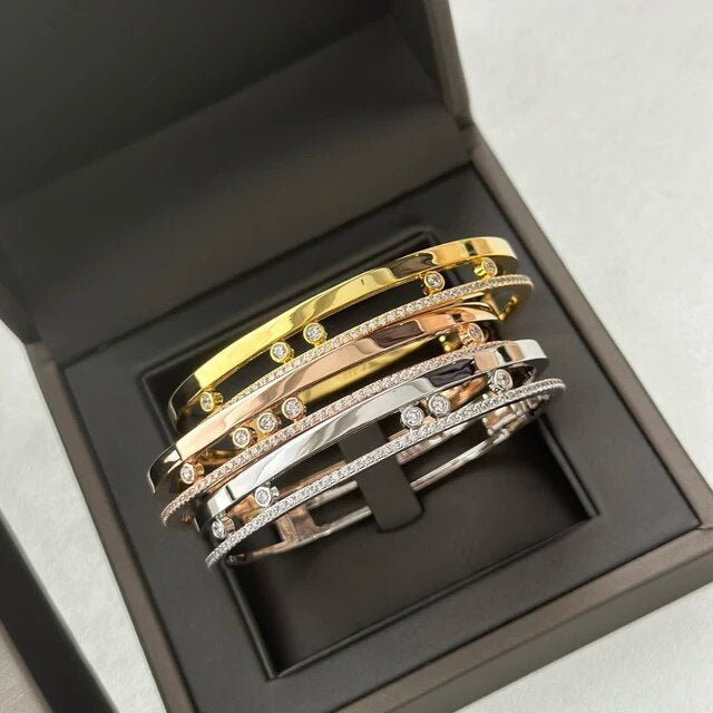 Two Row Crystal Bangle