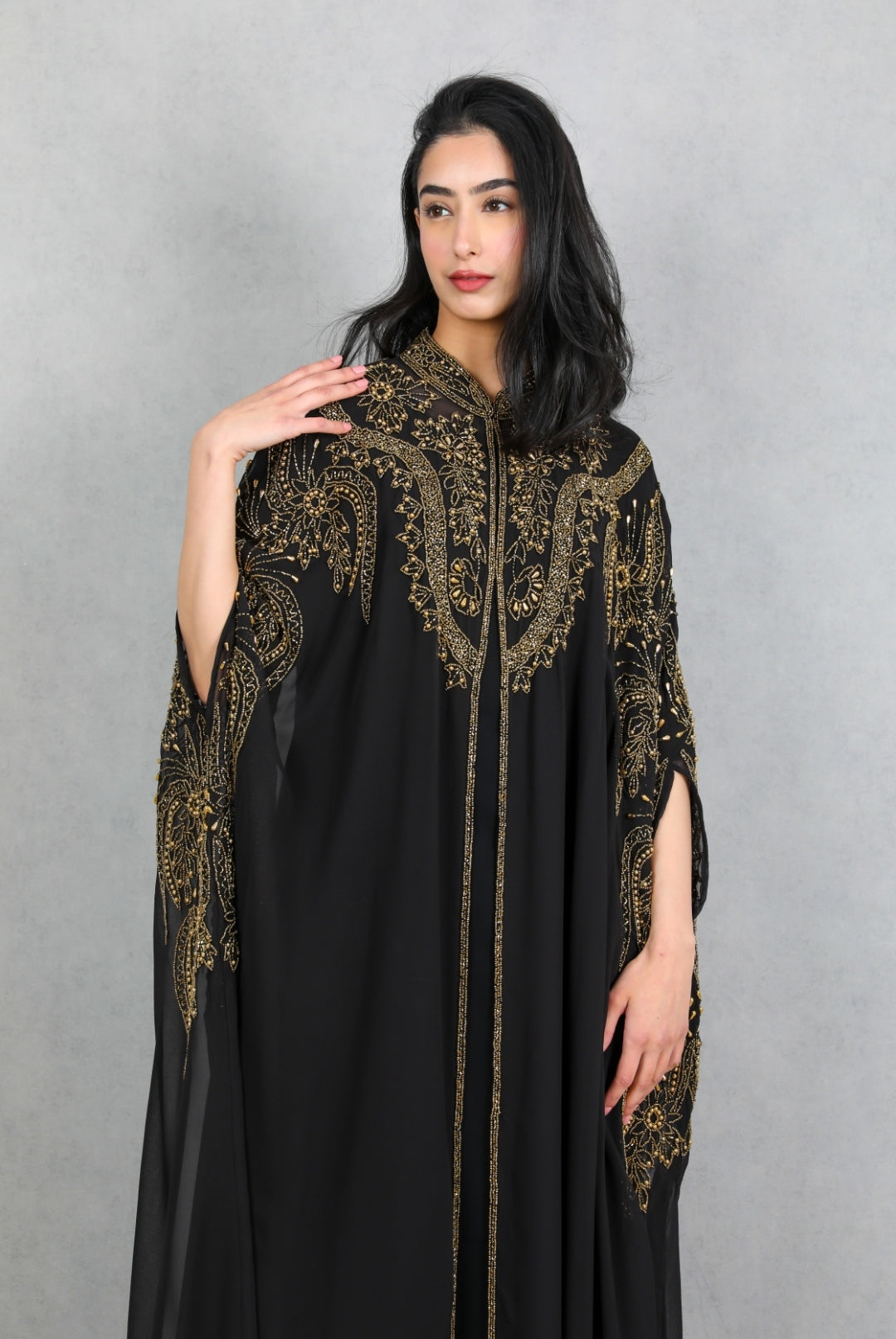 Jumanah Luxurious Cape Style Abaya