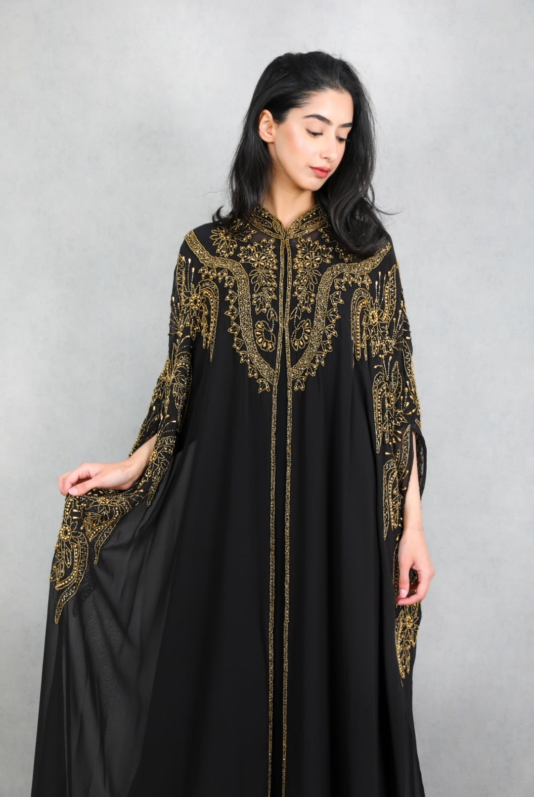 Jumanah Luxurious Cape Style Abaya