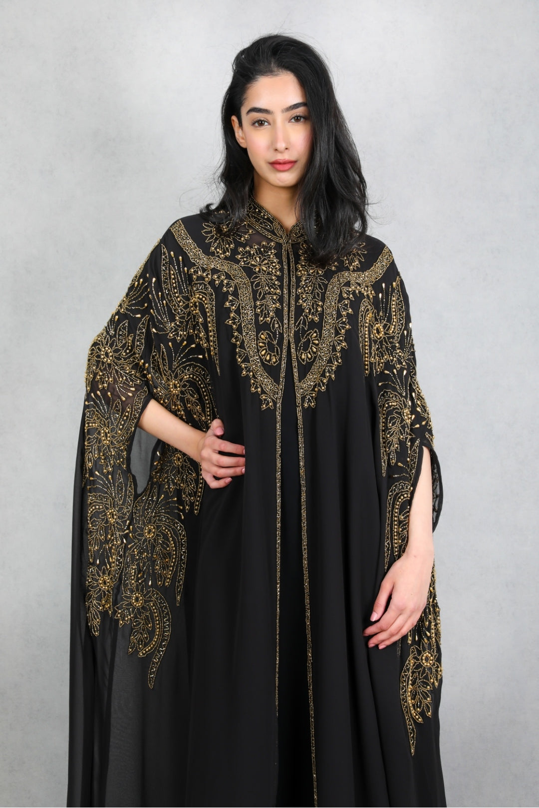 Jumanah Luxurious Cape Style Abaya