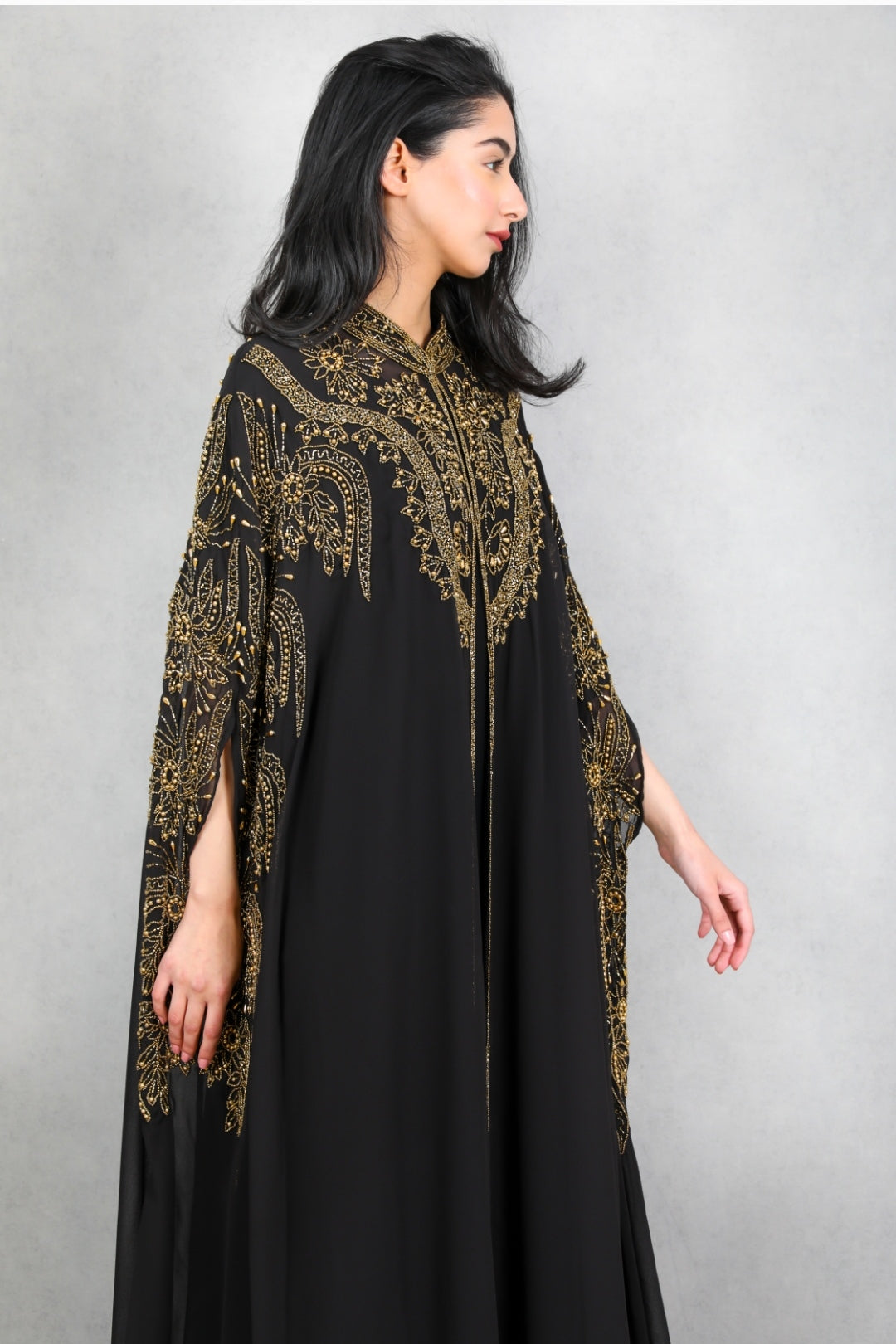 Jumanah Luxurious Cape Style Abaya