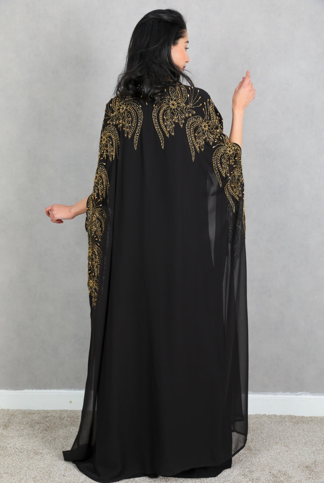 Jumanah Luxurious Cape Style Abaya