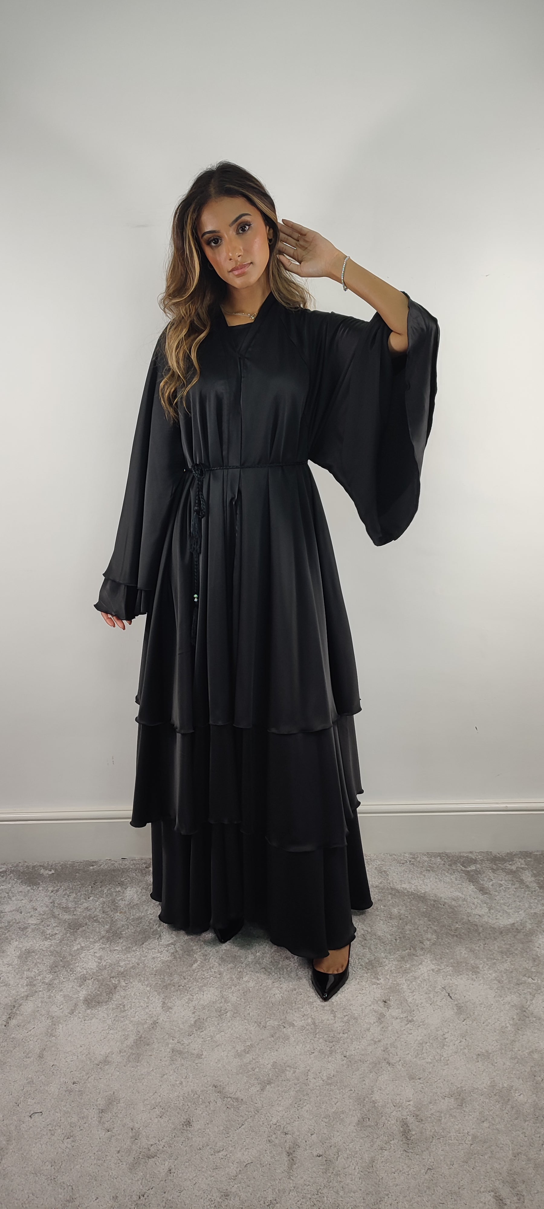 Layered Abaya (Black)