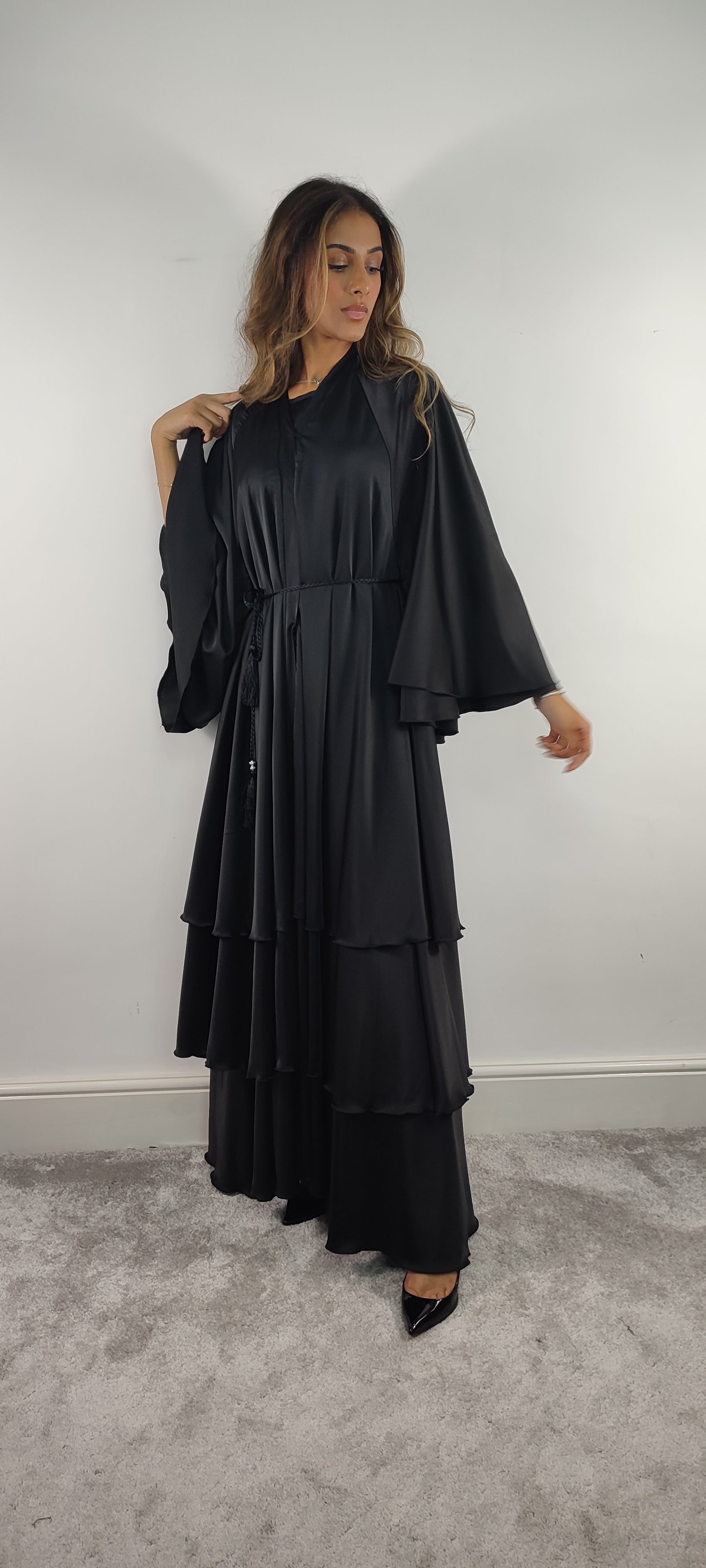 Layered Abaya (Black)