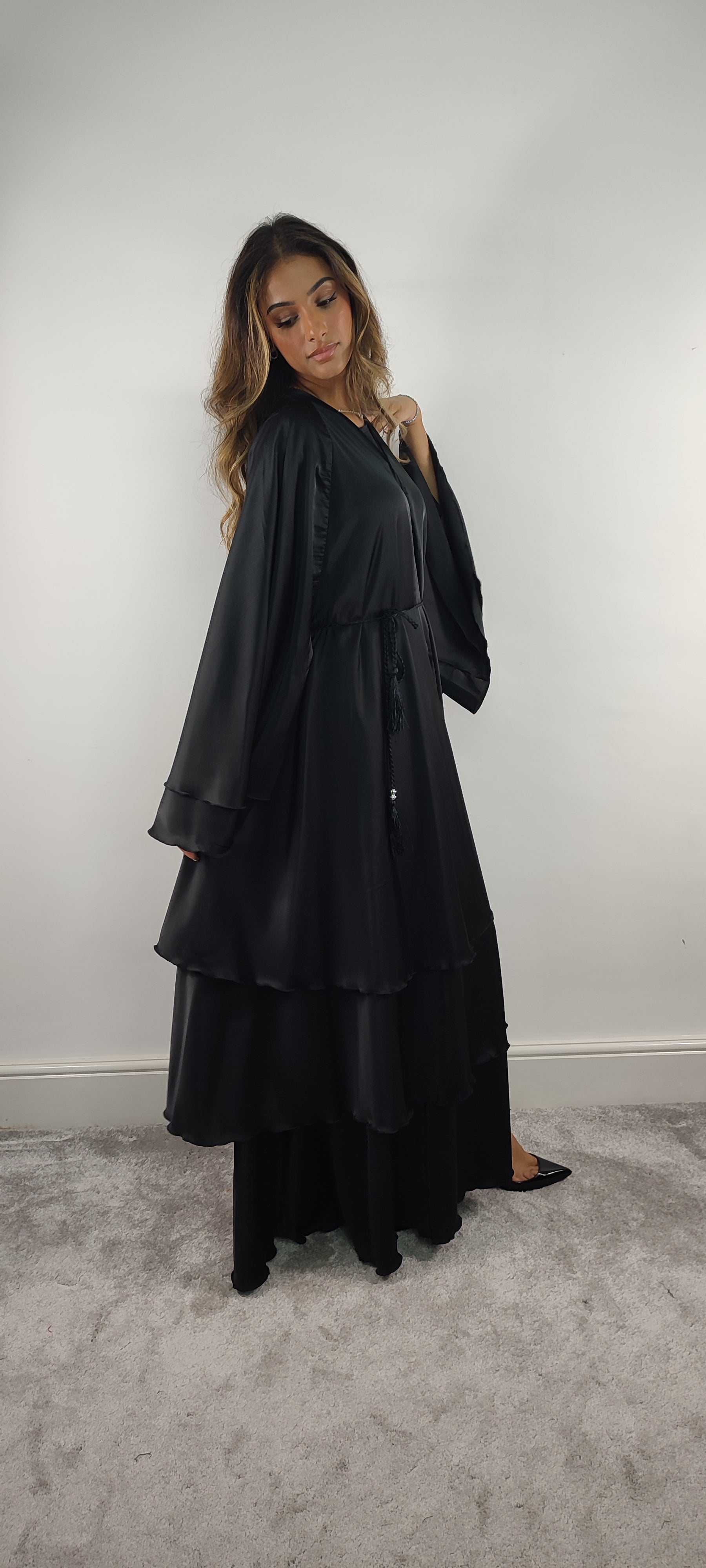 Layered Abaya (Black)