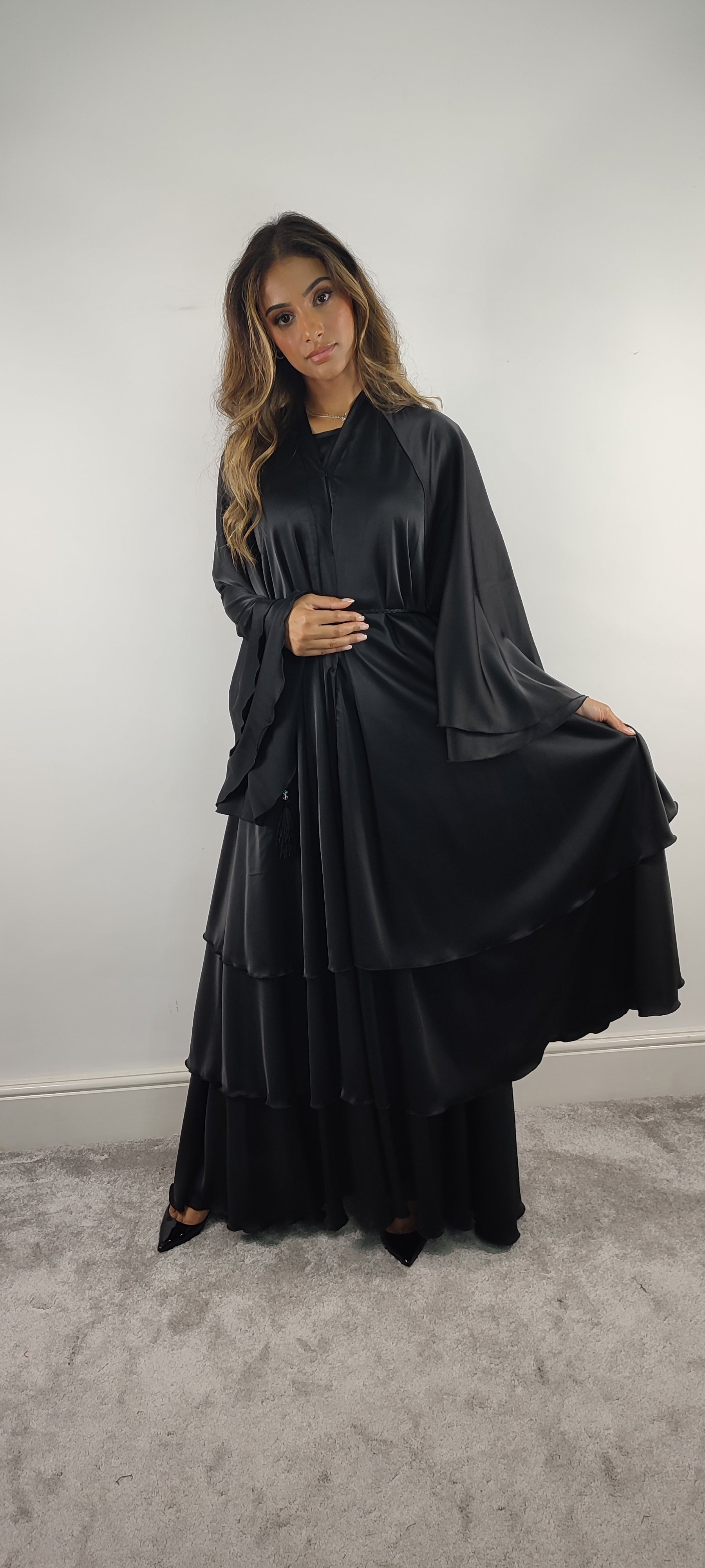 Layered Abaya (Black)