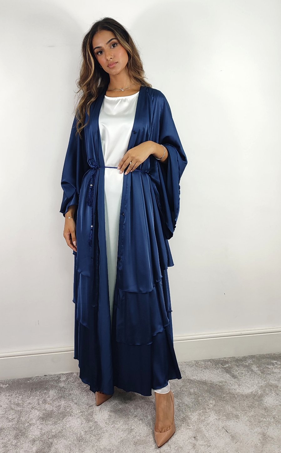 Layered Abaya (Blue)