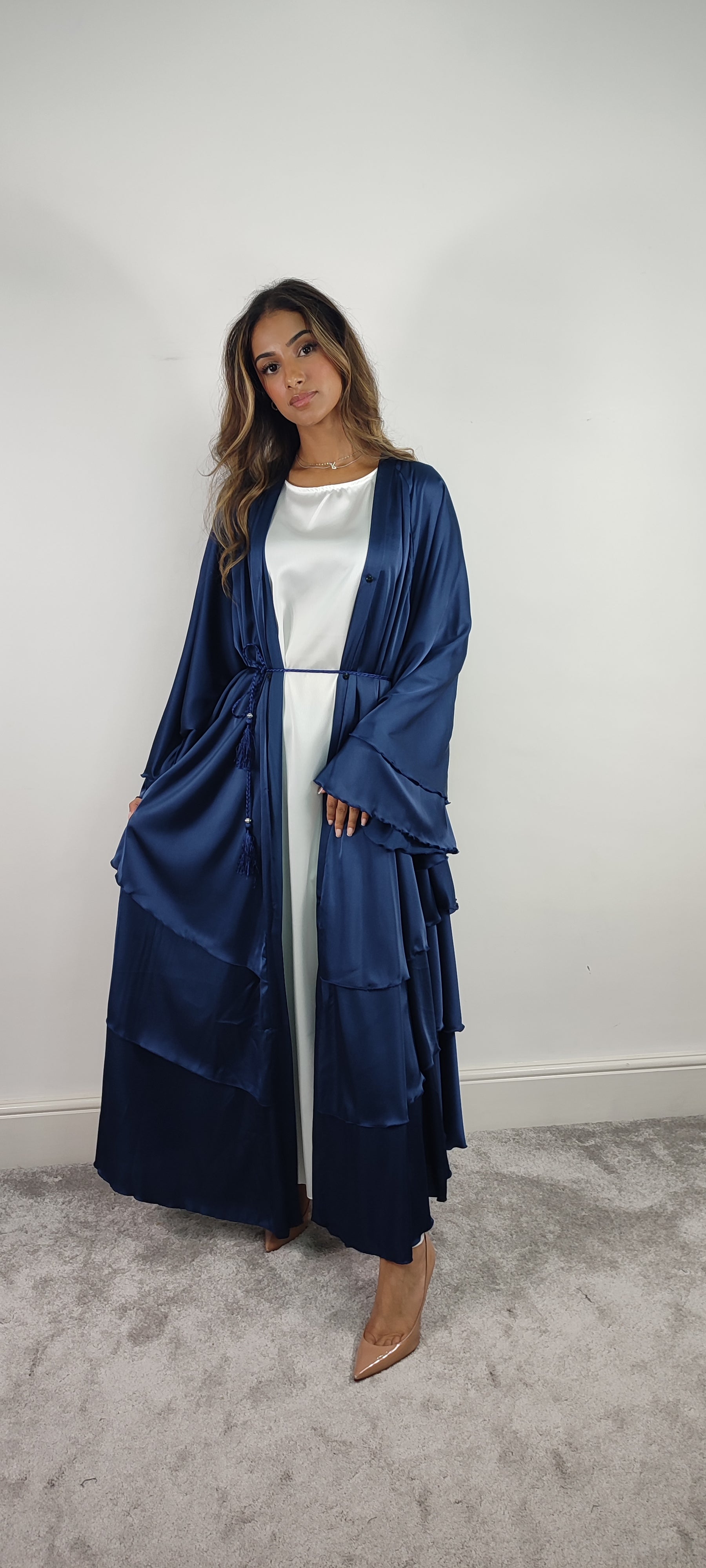 Layered Abaya (Blue)