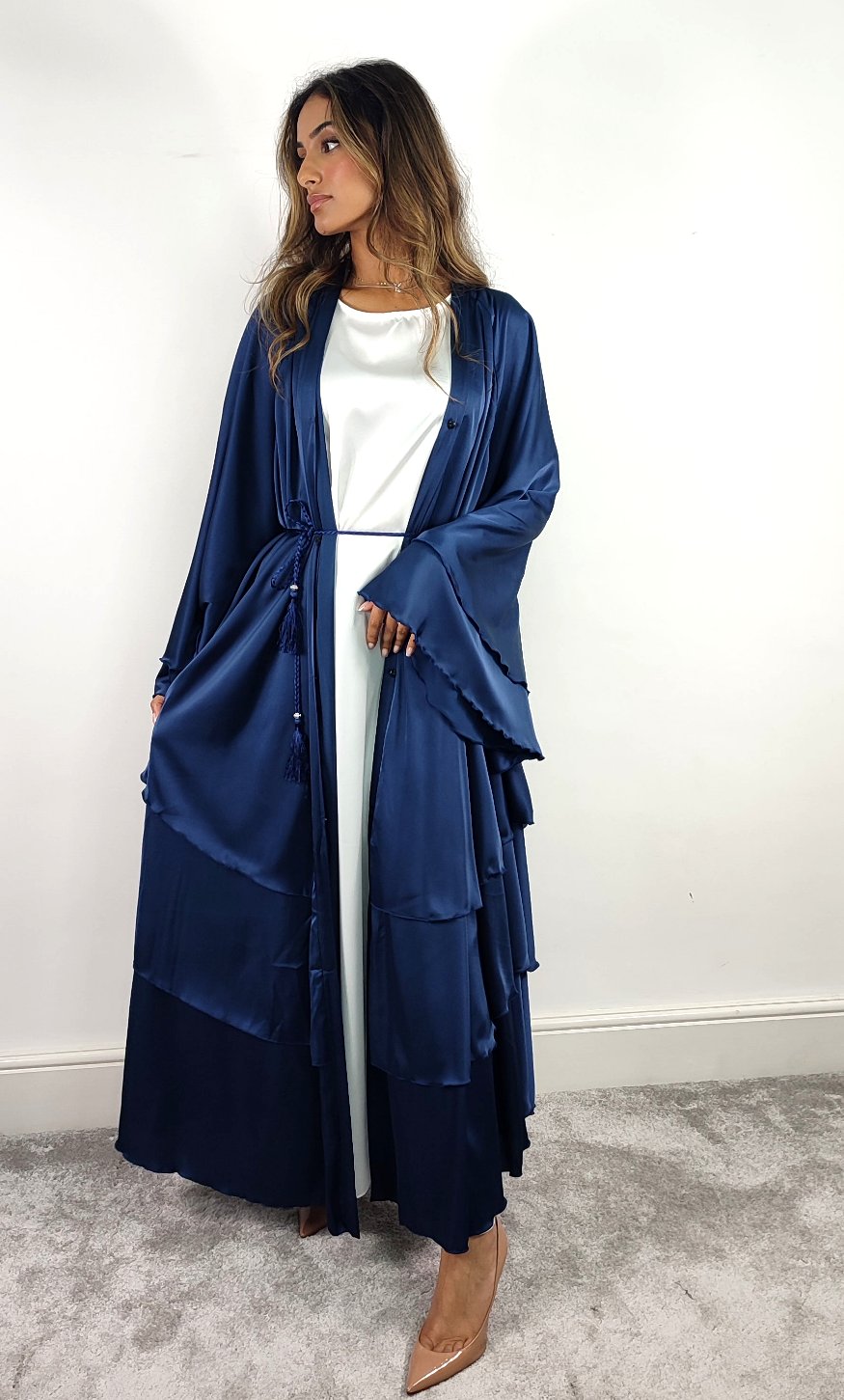 Layered Abaya (Blue)