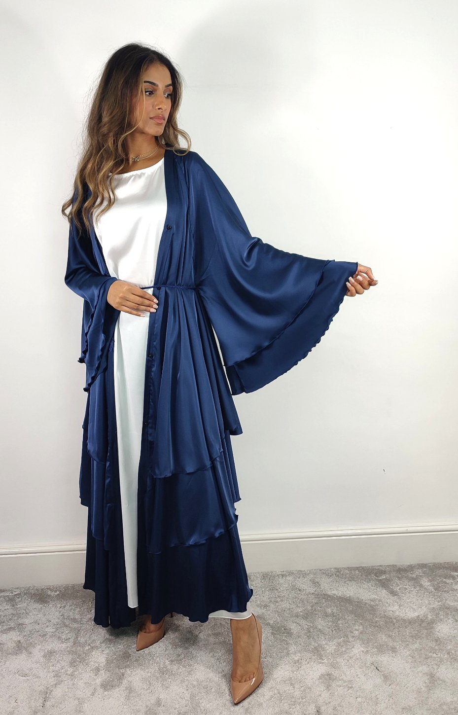 Layered Abaya (Blue)