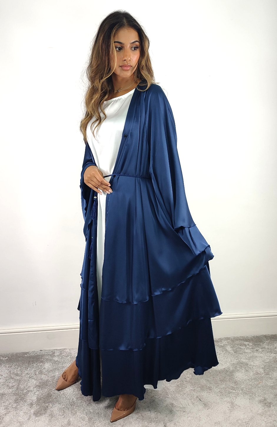 Layered Abaya (Blue)