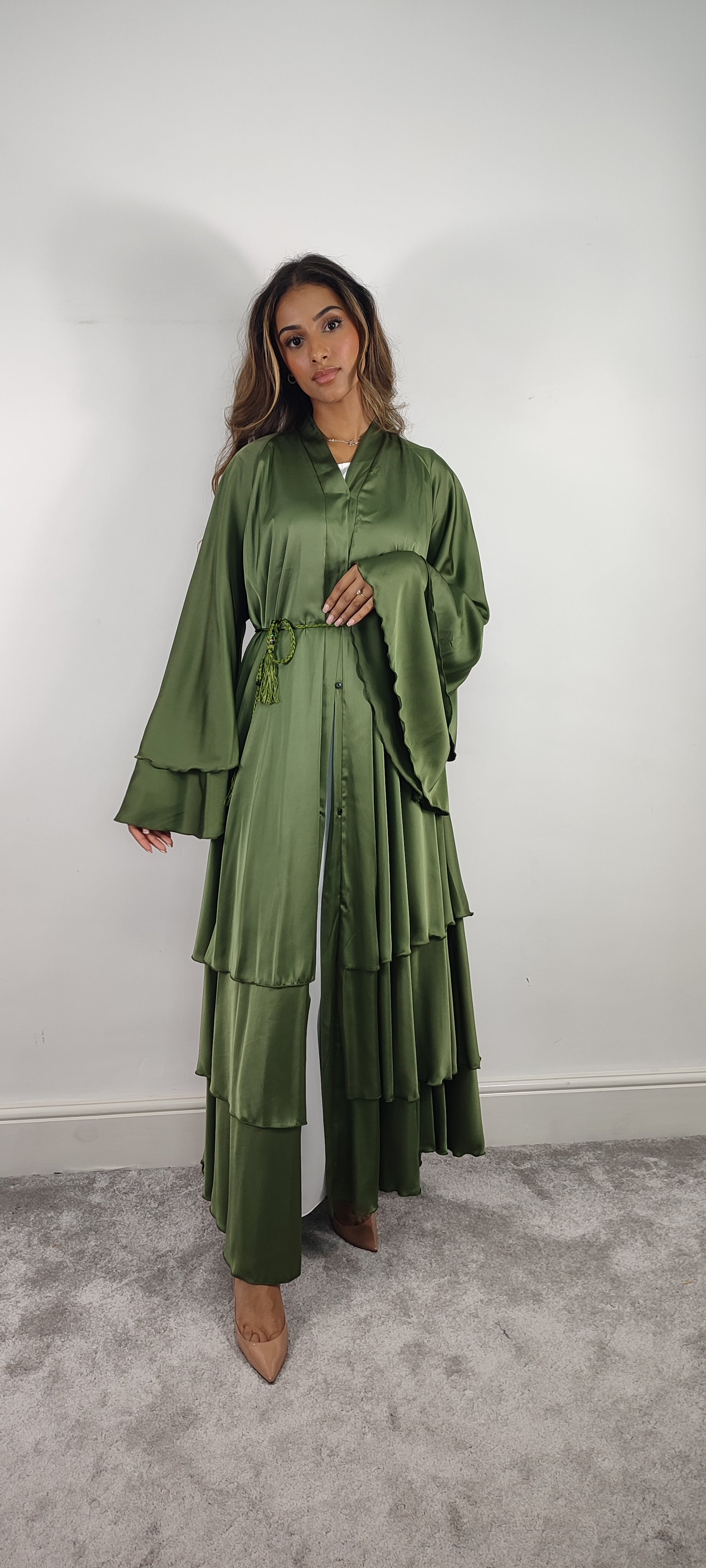 Layered Abaya (Green)