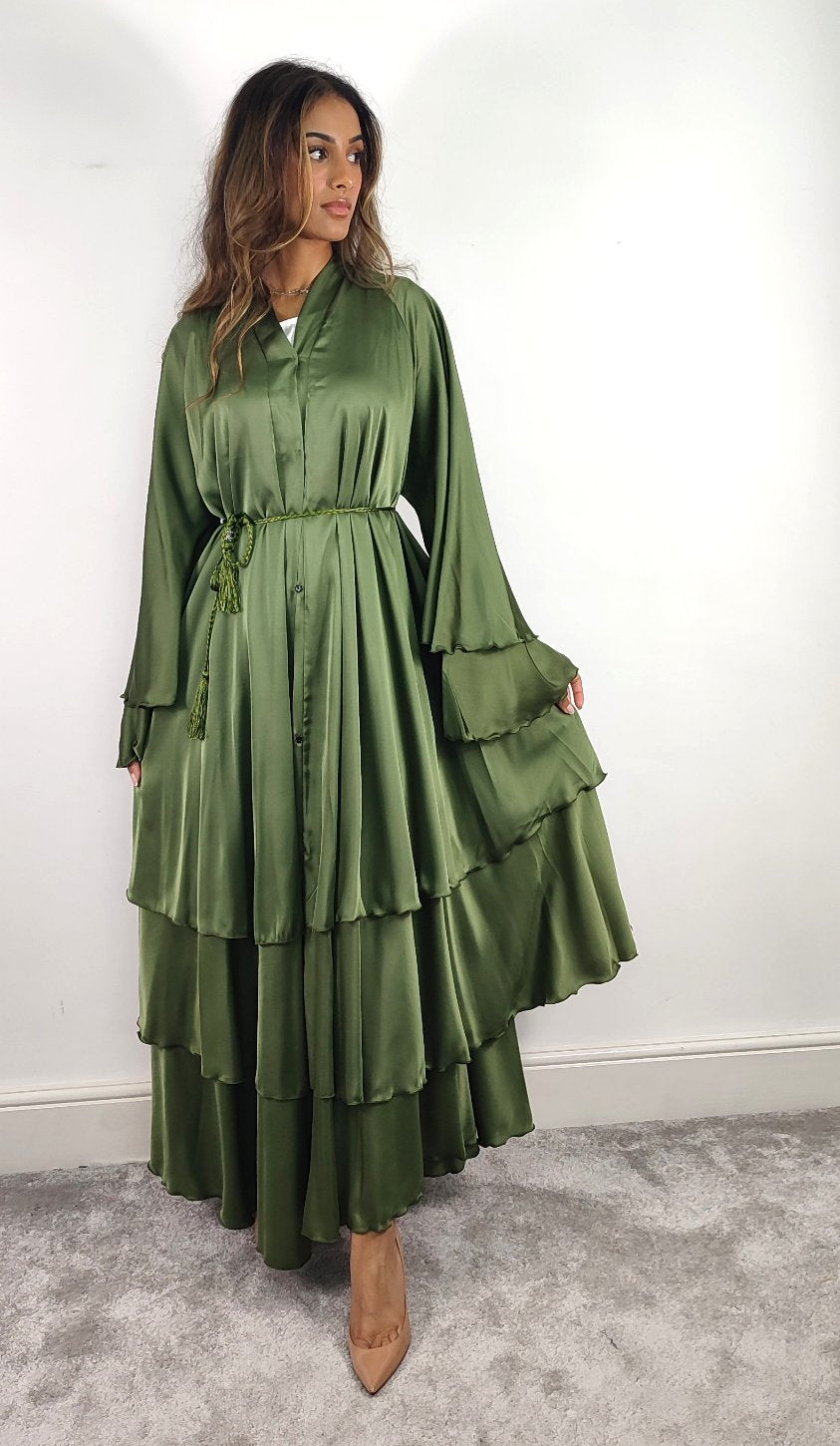 Layered Abaya (Green)