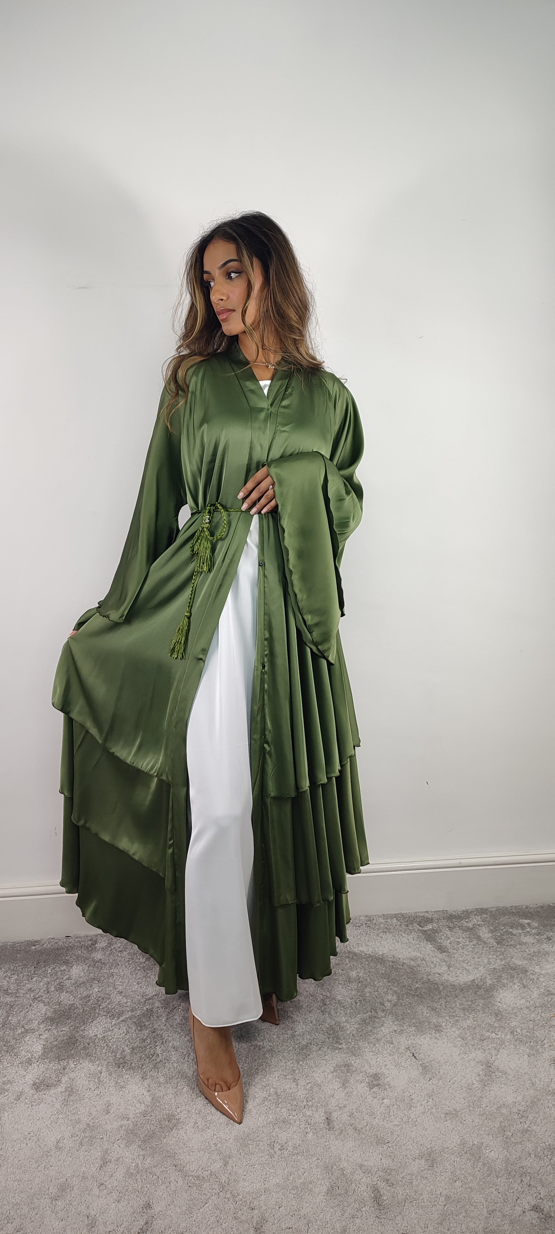 Layered Abaya (Green)