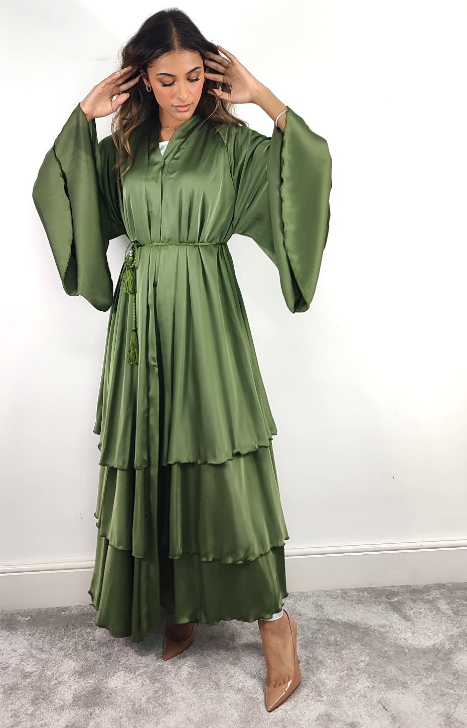 Layered Abaya (Green)