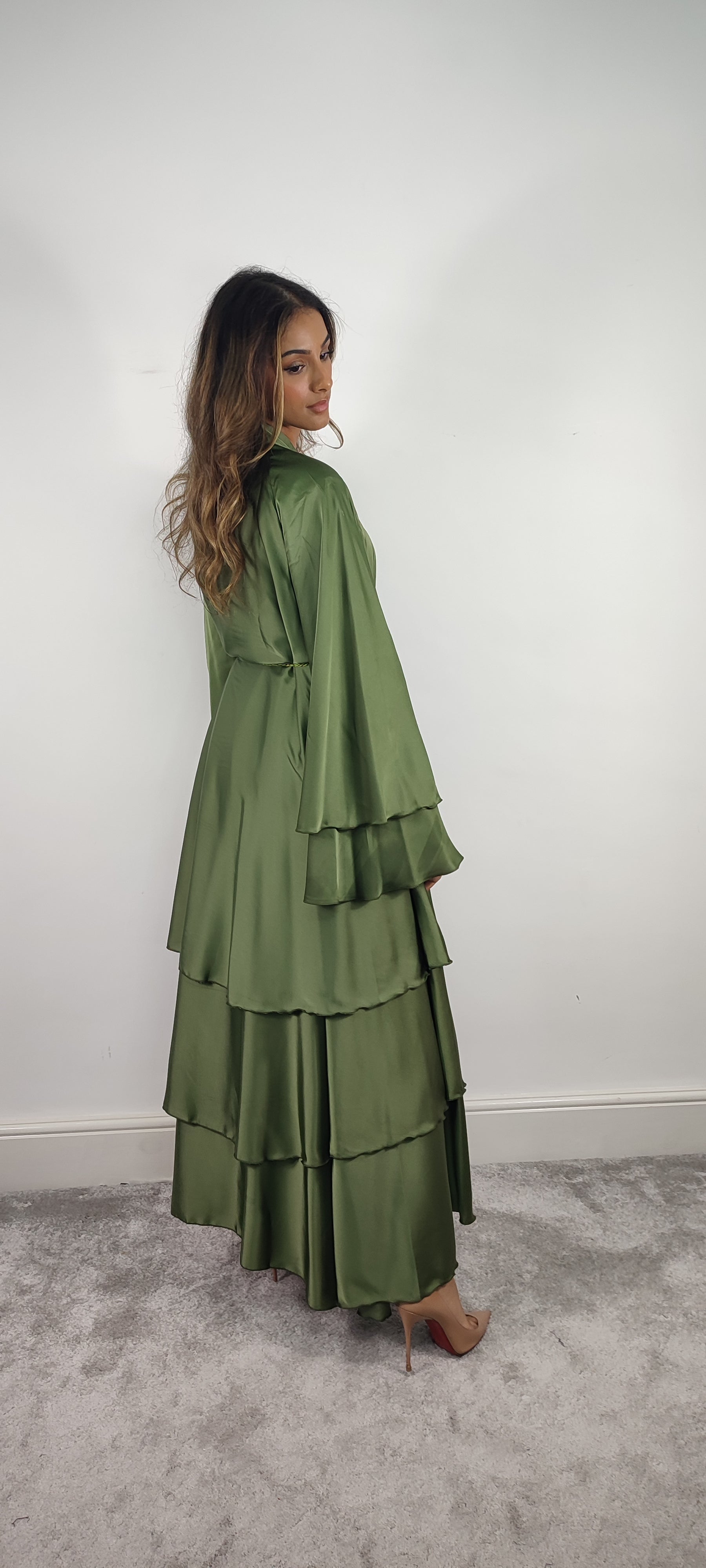 Layered Abaya (Green)