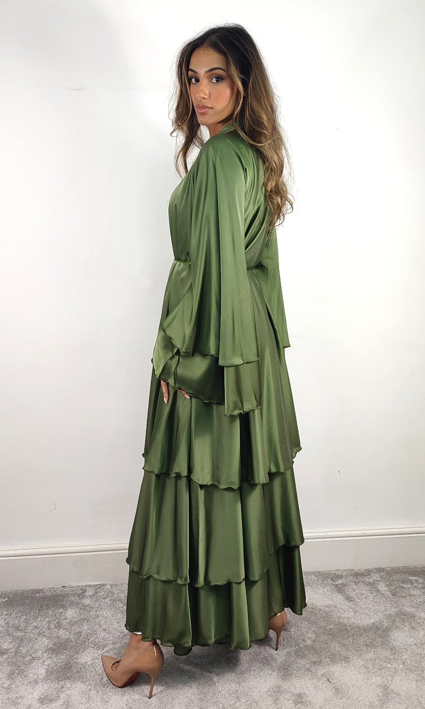 Layered Abaya (Green)