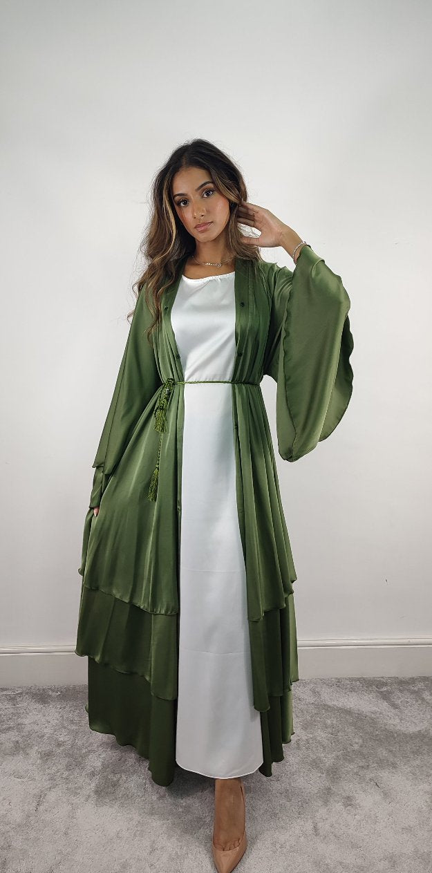 Layered Abaya (Green)