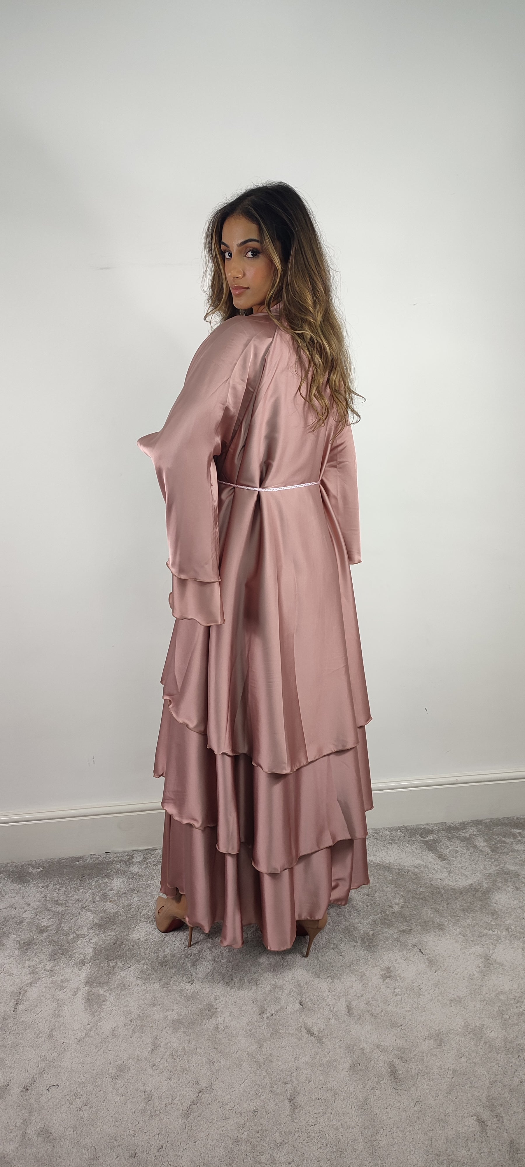 Layered Abaya (Pink)