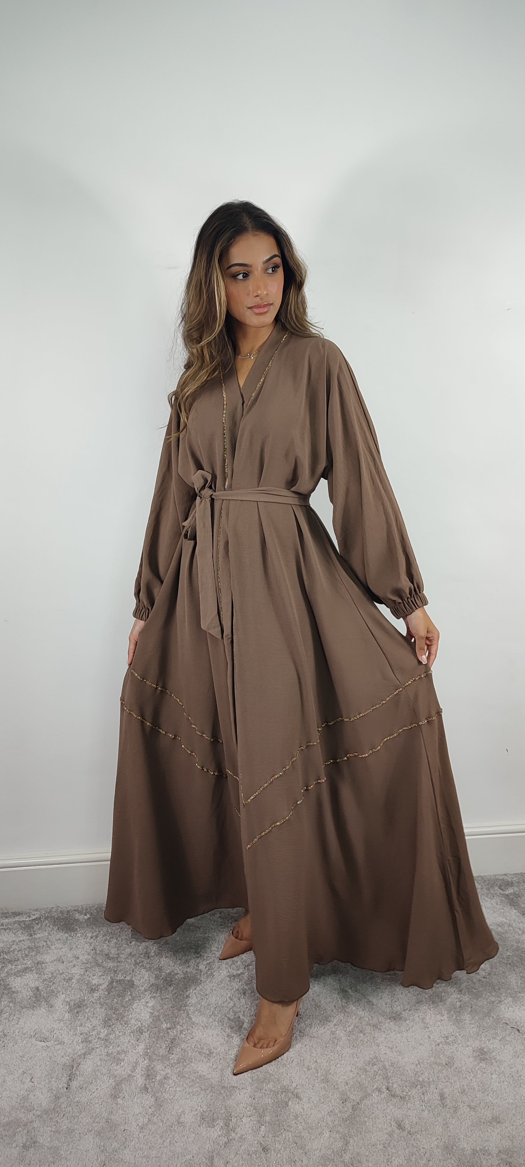 Falak Brown Abaya