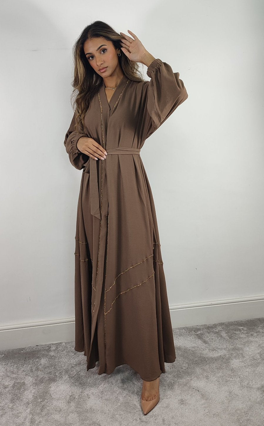 Falak Brown Abaya