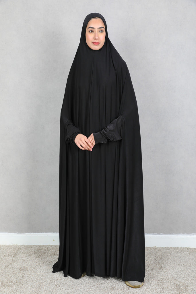 Prayer Jilbab/Khimar/Burkah( Black )