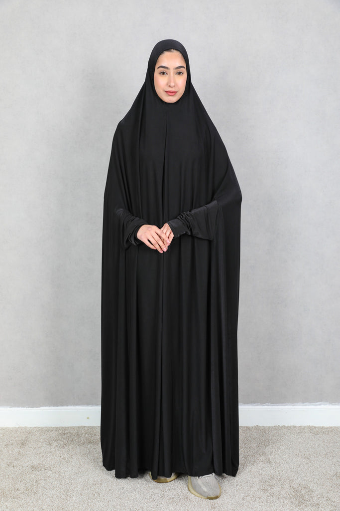 Prayer Jilbab/Khimar/Burkah( Black )