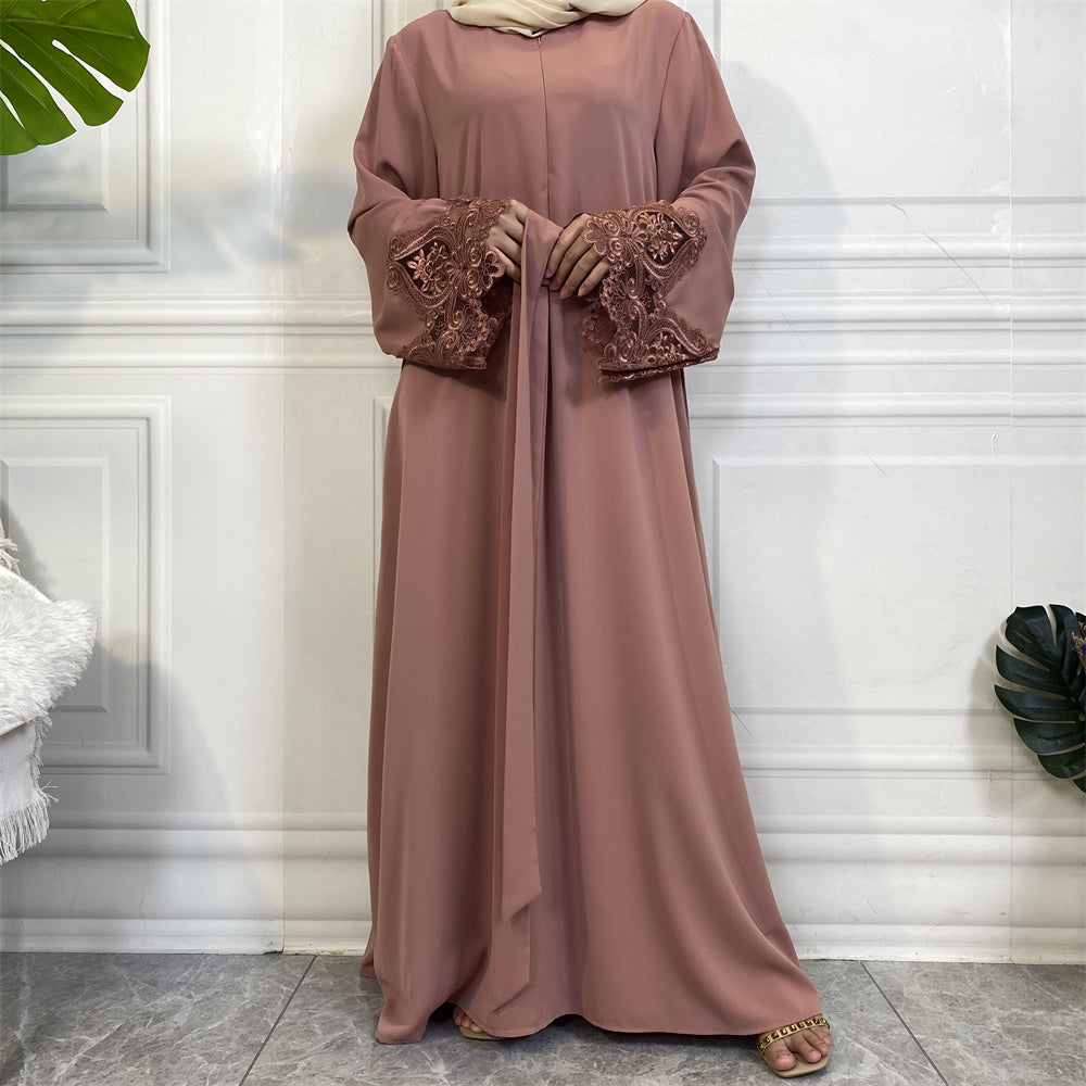 Noor Lace Detail Abaya